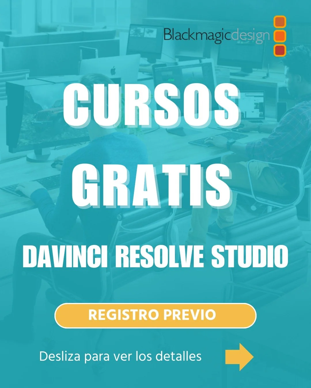 🎬 Da el siguiente paso en tu camino creativo con @blackmagicnewsofficial

➡️ Comenta la palabra GRATIS para recibir el enlace. 

Aprende de los expertos y domina nuevas herramientas en DaVinci Resolve con los webinars GRATUITOS en espa&ntilde;ol que
