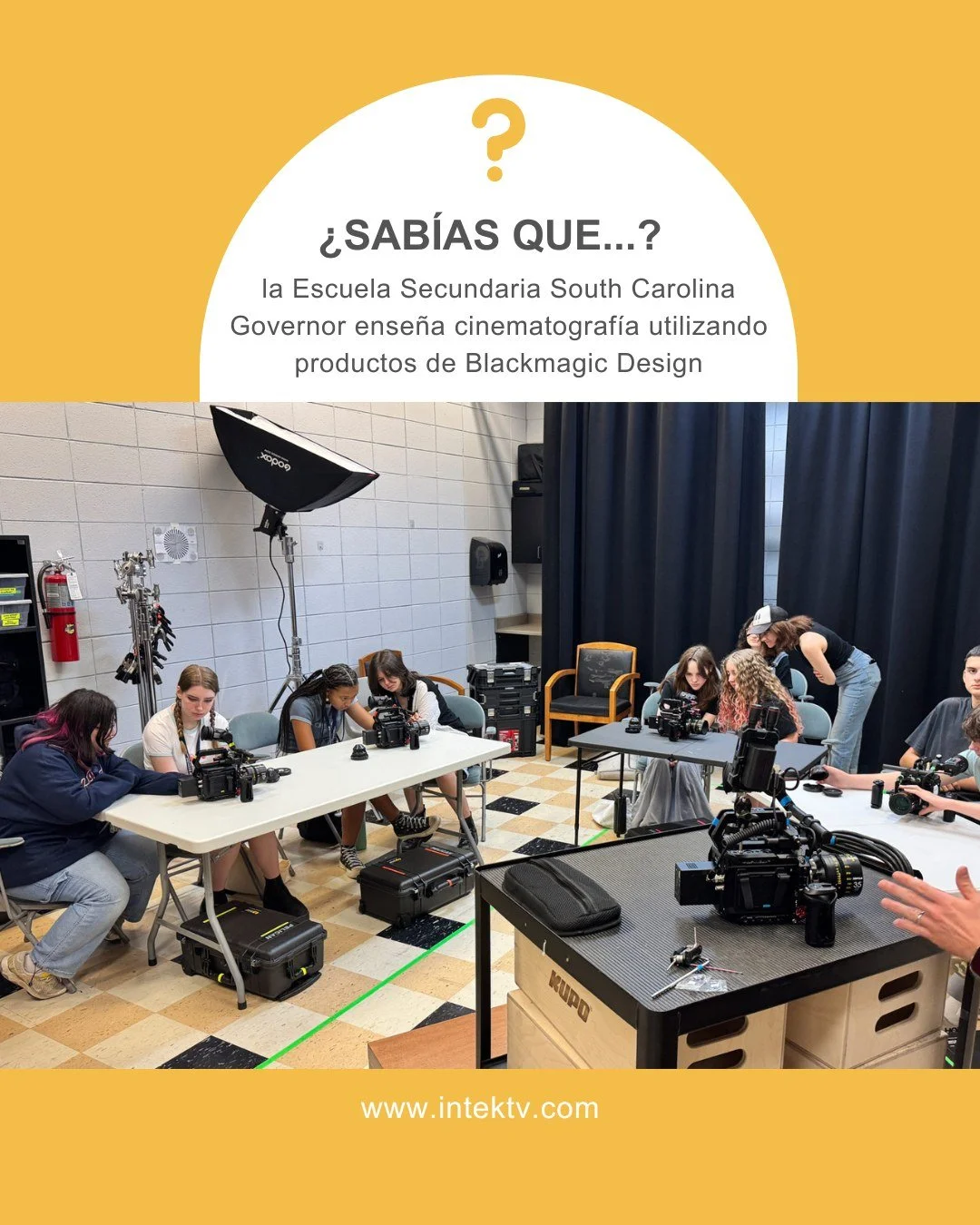 &iquest;Sab&iacute;as que la Escuela Secundaria South Carolina Governor ense&ntilde;a cinematograf&iacute;a utilizando productos de @blackmagicnewsofficial ?

La Escuela de Artes y Humanidades South Carolina Governor ha incorporado un completo ecosis