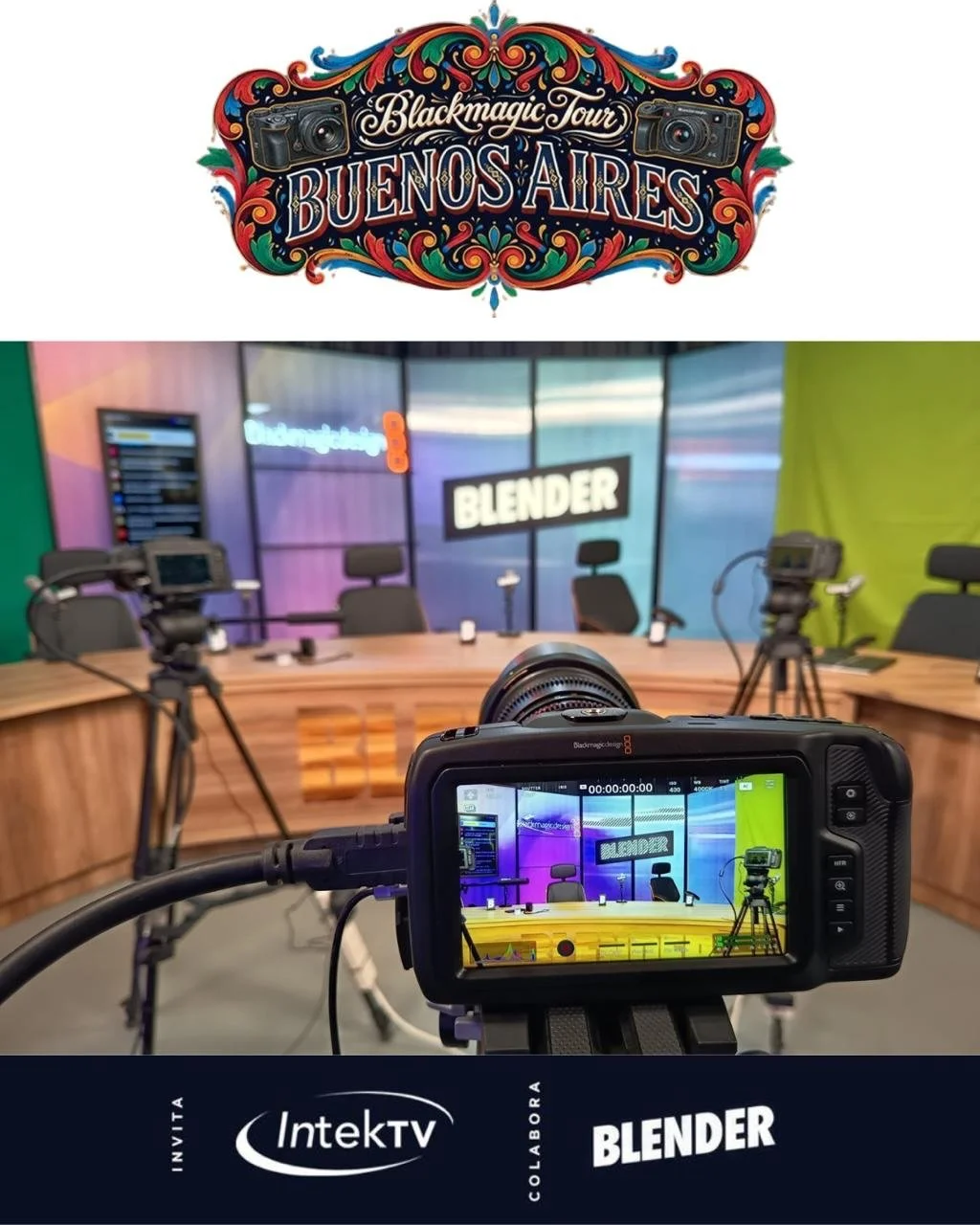 🇦🇷 Buenos Aires vivi&oacute; junto a IntekTV el poder real de Blackmagic Design. @blackmagicnewsofficial 

Gracias a todos los que fueron parte del Blackmagic Tour Buenos Aires 2026. La respuesta de la comunidad audiovisual fue incre&iacute;ble y r