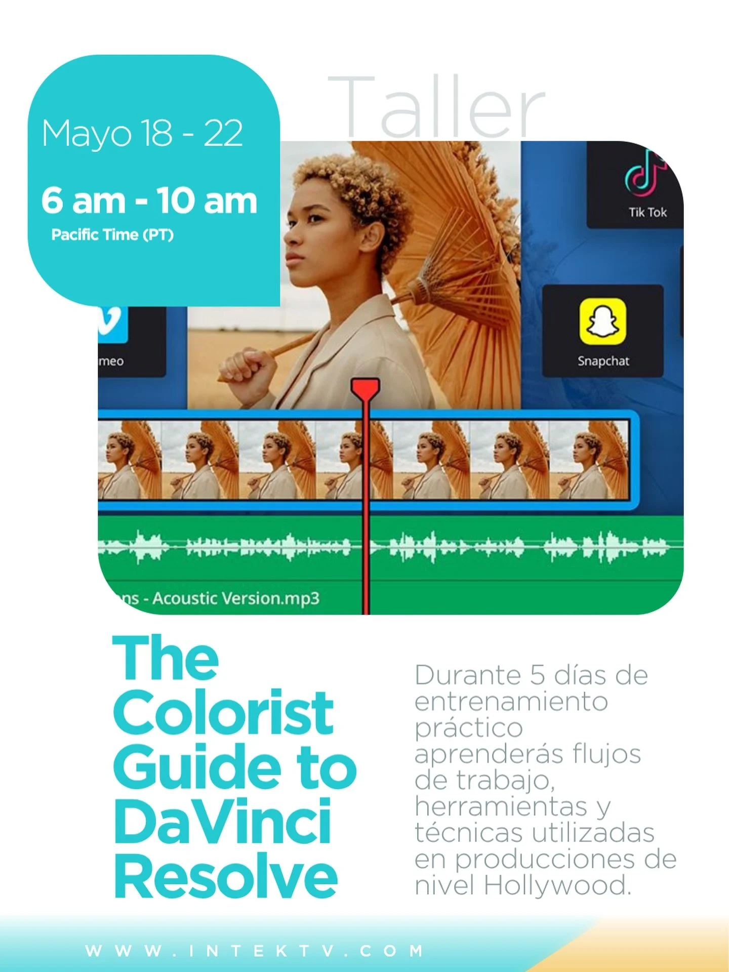 Certif&iacute;cate como colorista en DaVinci Resolve

 👉 Comenta GRATIS y te enviamos el link de registro por DM

Blackmagic Design presenta una clase oficial de certificaci&oacute;n enfocada en correcci&oacute;n de color profesional con DaVinci Res