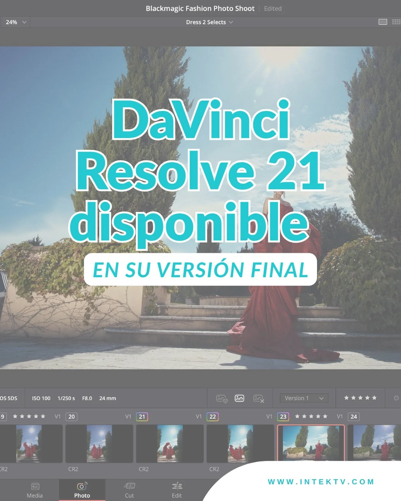 💬 Comenta DAVINCI para adquirir la licencia DaVinci Resolve Studio de forma segura y con entrega inmediata.

DaVinci Resolve 21 ya est&aacute; disponible en su versi&oacute;n final y llega con una de las actualizaciones m&aacute;s importantes hasta 
