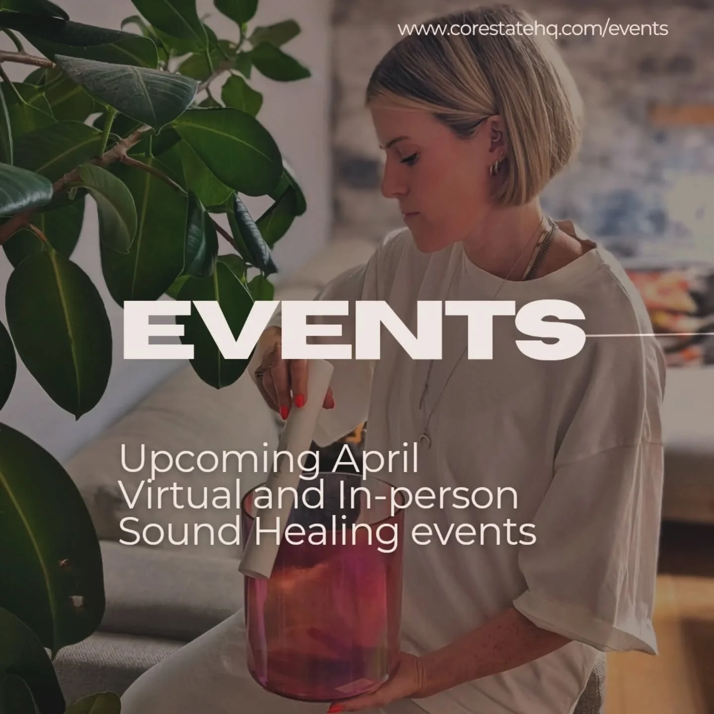 *upcoming events early April*

Join me online + in person over the next two weeks.
New faces always welcome ✨🌝

#soundhealingdublin #soundbath #onlinesoundbath #dingle #reiki