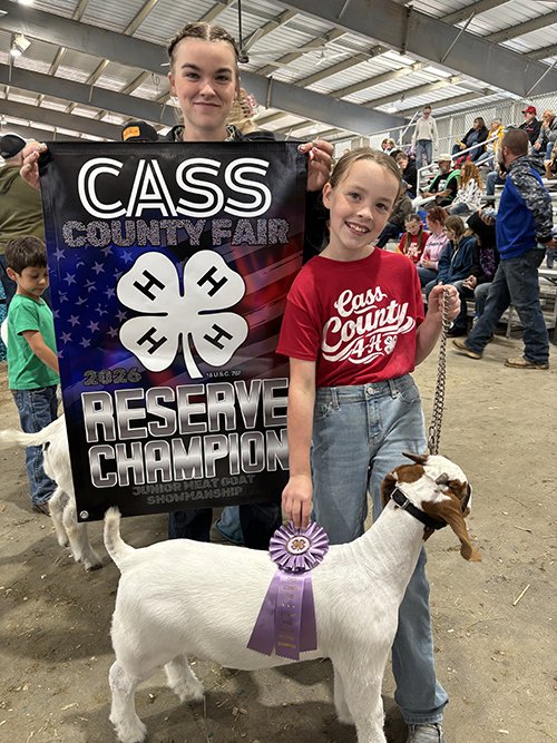  Hanna Kavanaugh  
Reserve Jr Showman 
2026 Cass County Fair 
Bred by Neumeister