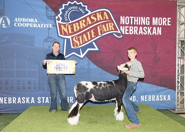  Owen Atwater  
Champion Dorset Advantage Ewe 
2025 Nebraska State Fair 
Bred by Fisher Club Lambs-Idaho