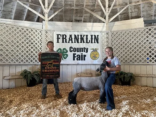  Livia Peterman  
Grand Champion Breeding Ewe 
2026 Franklin County Fair 
Bred by Nathan