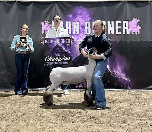  Paisley McQueen  
Grand Champion Breeding Ewe 
2026 Barn Burner 
Bred by Barton Sheep Co