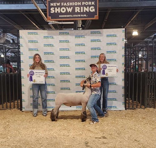  Karley Hamilton  
Grand Champion Overall Carcass Lamb 
2026 Minnesota State Fair FFA Show 
Bred by Nelson Show Lambs