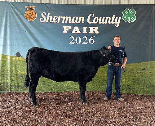 Cooper Spotanski  
Reserve Champion Rate of Gain 
2026 Sherman County Fair 