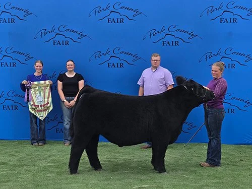  Baylee Kraft  
Reserve Champion Market Steer 
2026 Park County Fair 
Bred by Chance Eaton