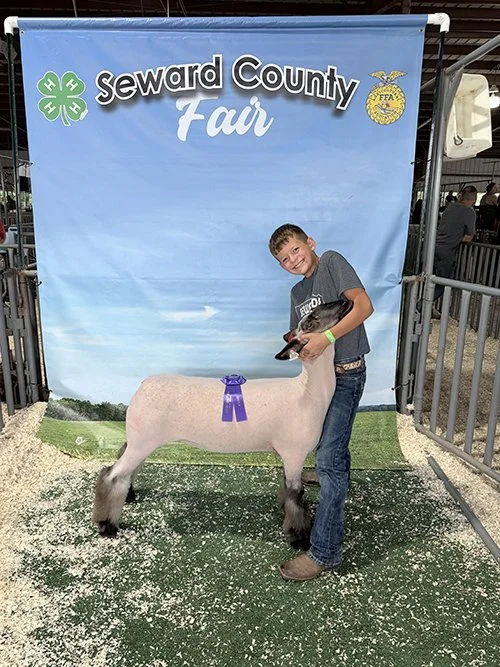  Jackson Stitt  
Champion Middleweight Market Lamb 
2026 Seward County Fair 
Bred by Fairwether Club Lambs