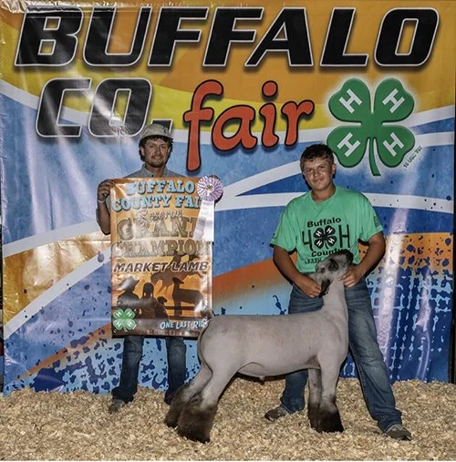  Tyson Schroer  
Reserve Grand Champion 
2026 Buffalo County Fair 
Bred by W/L Livestock