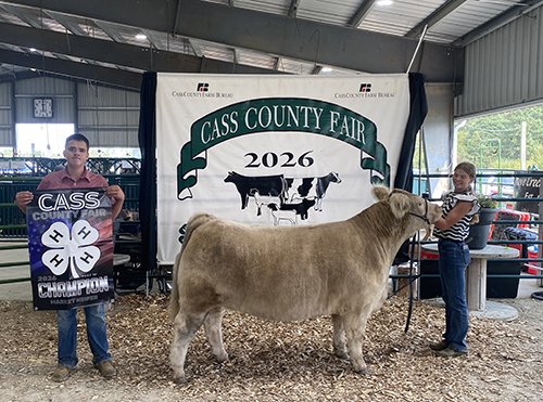  Mollie Lambert  
Grand Champion Heifer 
Reserve Supreme Market Beef 
2026 Cass County Fair 
Bred by Lance Lambert