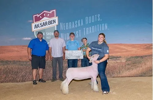  Brooke Booth  
Reserve Champion Southdown Ewe 
2026 Aksarben Stock Show 
Bred by Booth Show Lambs