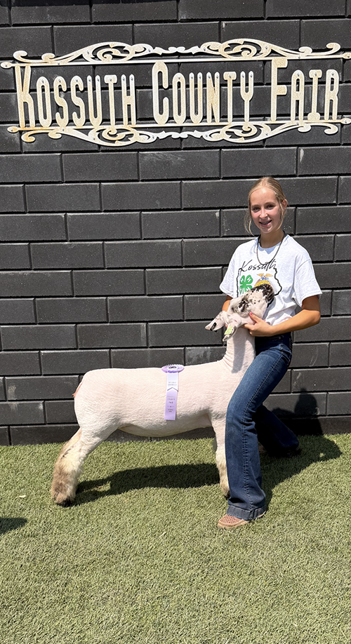  Emma McGuire  
Reserve Champion 
2026 Kossuth County Fair 
Bred by McGuire