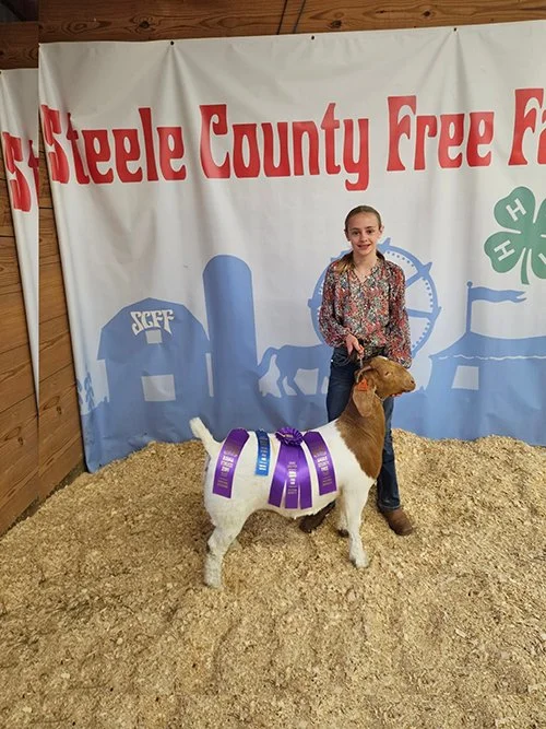  Miranda Thomas  
Grand Breeding Doe 
2026 Steel Co Free Fair Open Show 
Bred by Bounds-Wheeler