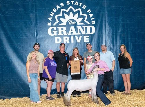  Legacy Murphy  
3rd Overall Market Lamb 
Champion Hampshire Market Lamb 
2026 Kansas State Fair 
Bred by Silver Smith Genetics
