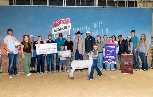  Reese Ehler  
Champion Breeding Ewe 
2026 Aksarben 
Bred by Double E