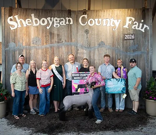  Ceana Nicolaus  
Grand Champion Market Lamb 
2026 Sheboygan County Fair 
Bred by Hild Brothers