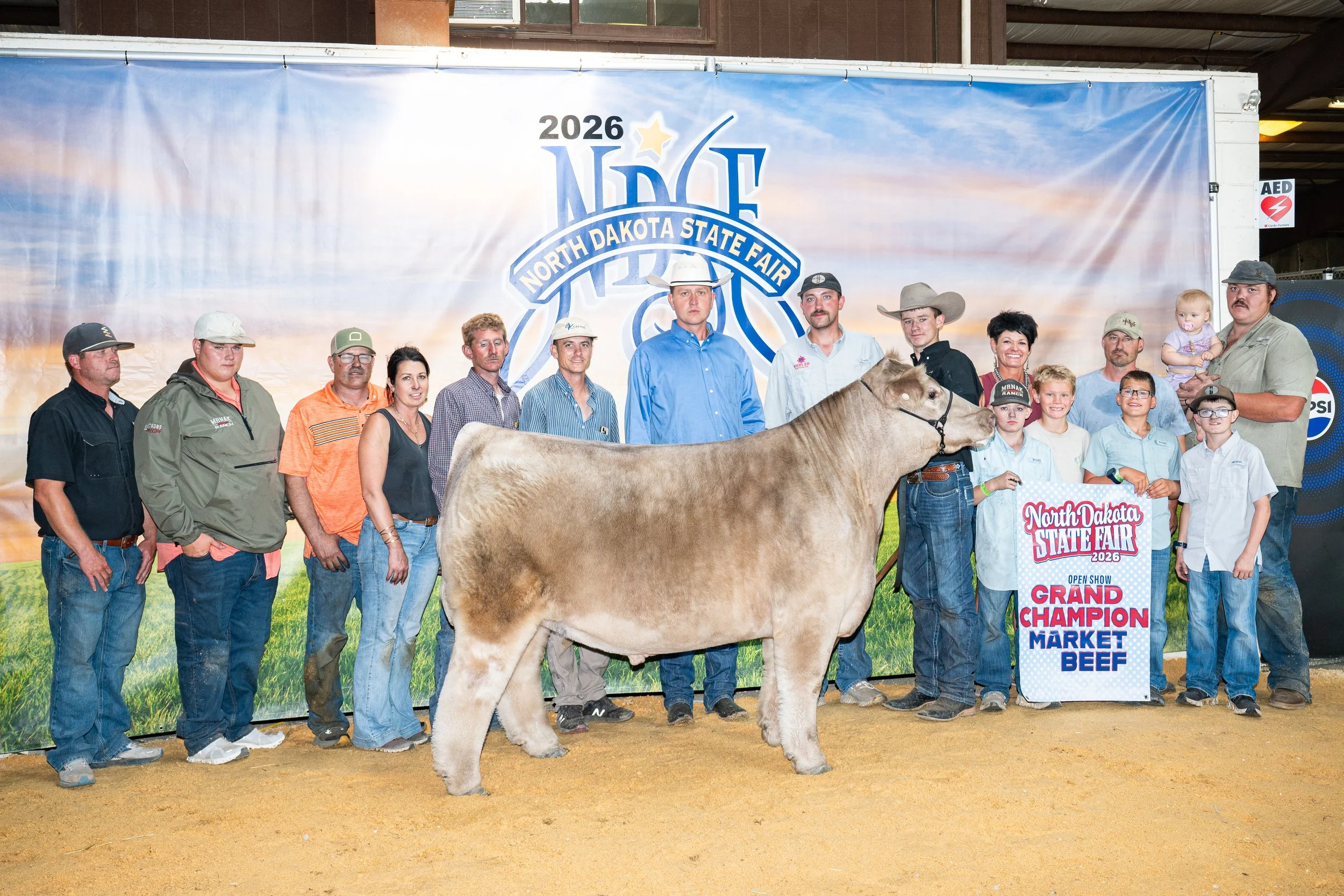  Layton Mrnak  
Grand Champion Market Animal  
2026 North Dakota State Fair 
Bred by Doris Show Cattle