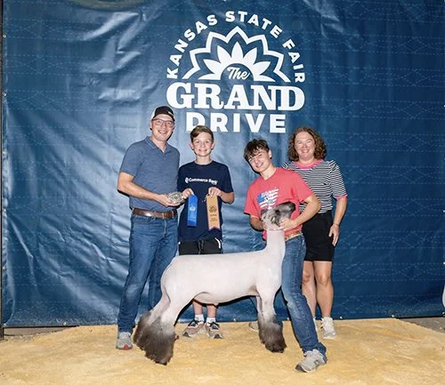  Wilson Lueck  
Champion Shropshire Market Lamb 
2026 Kansas State Fair 
Bred by LOL Livestock
