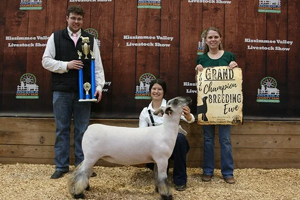   Lucy Partin  
Grand Champion Breeding Ewe 
2026 Osceola County Fair 