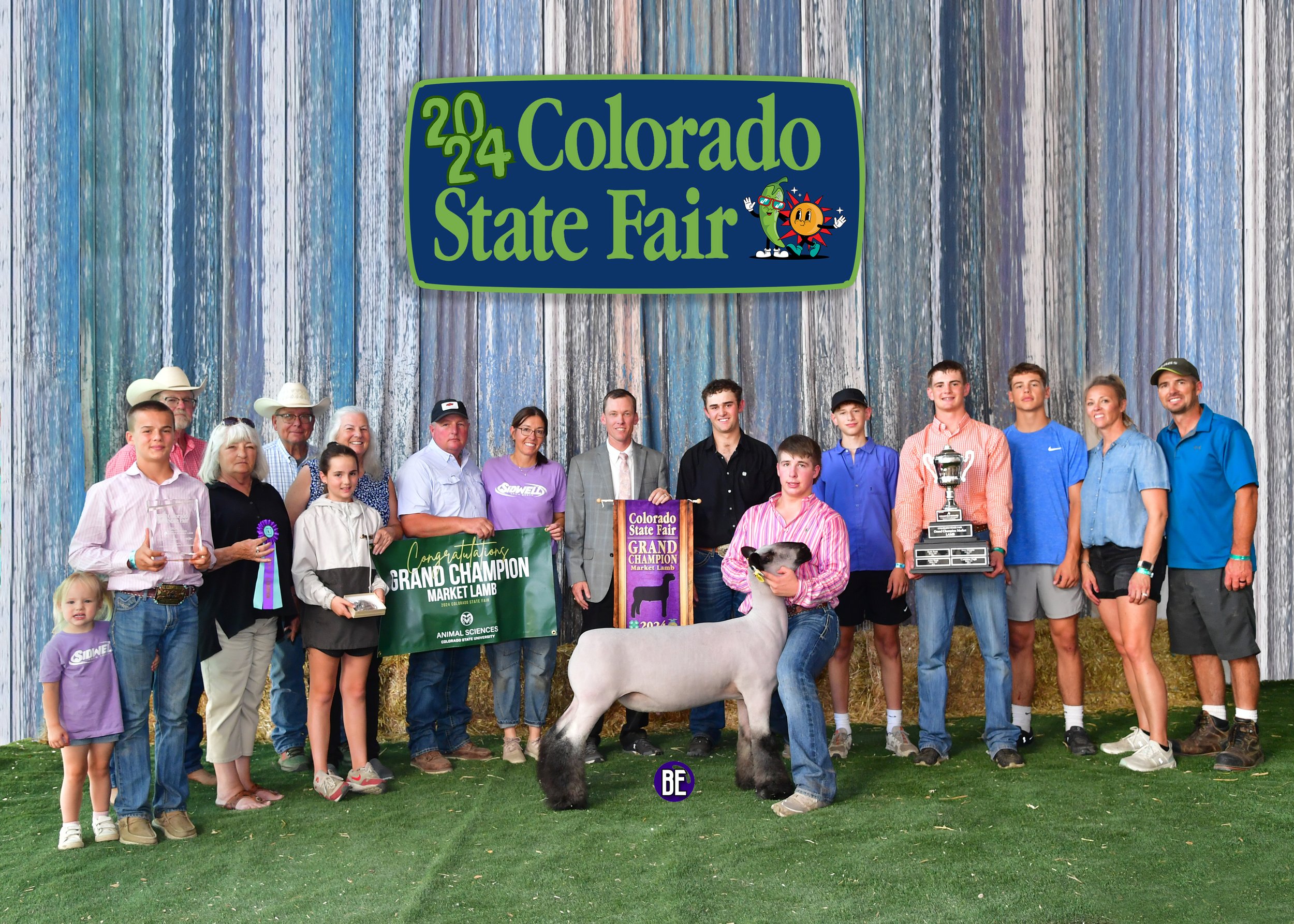   Cal Sidwell   
Grand Champion Market Lamb  
2024 Colorado State Fair  
Bred by Sidwell Show Lambs