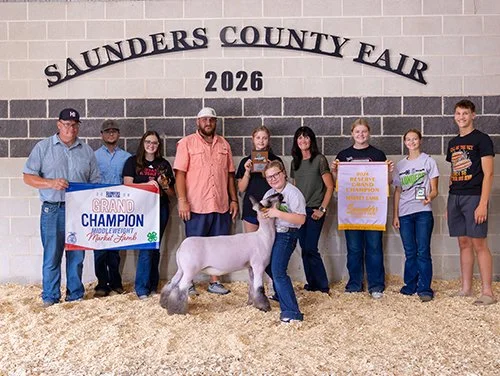  Jada Kliment  
Reserve Champion Market Lamb 
2026 Saunders County Fair 
Bred by Ehler Club Lambs