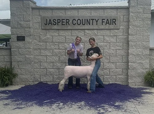  Bradyn Cartwright  
Reserve Champion Dorset Ewe 
2026 Jasper County Fair 
Bred by Clay Van Wyk