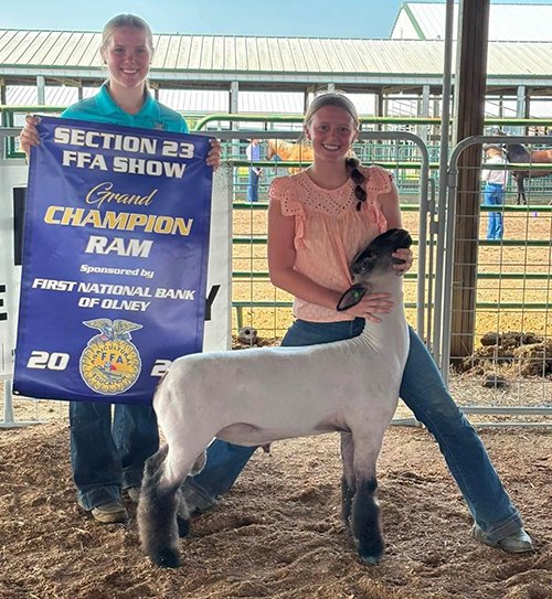  Morgan Irmen  
Grand Champion Ram 
2026 Section 23 FFA Show 
Bred by Van Dyke Show Lambs