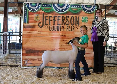  Reese Ehler  
Champion Breeding Ewe 
2026 Jefferson County Fair 
Bred by Hild Bros