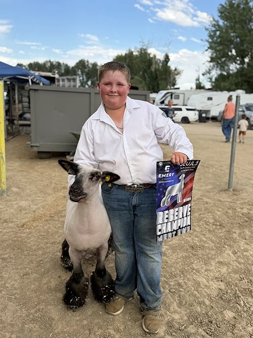  Cooper Wilkins  
Reserve Champion 
2026 Southeaster Utah Jr. Livestock Show 
Bred by Long Livestock