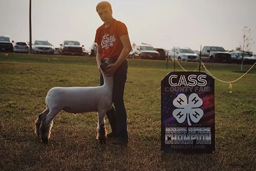  Joel Kavanaugh  
Reserve Champion Market Lamb 
2026 Cass County Fair 
Bred by W/L Liestock