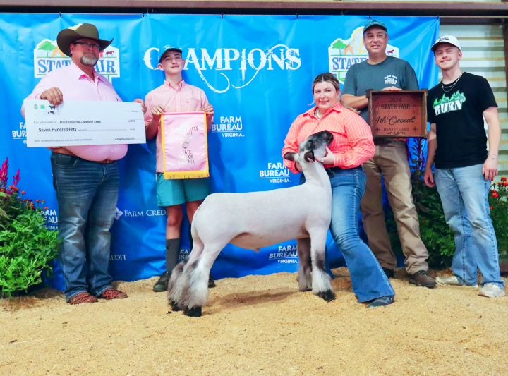   Marie DesRosiers   
4th Overall Market Lamb  
2024 Virginia State Fair  