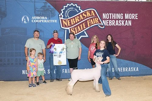  Addy Stanwick  
Grand Champion Southdown Ewe 
2026 Nebraska State Fair 