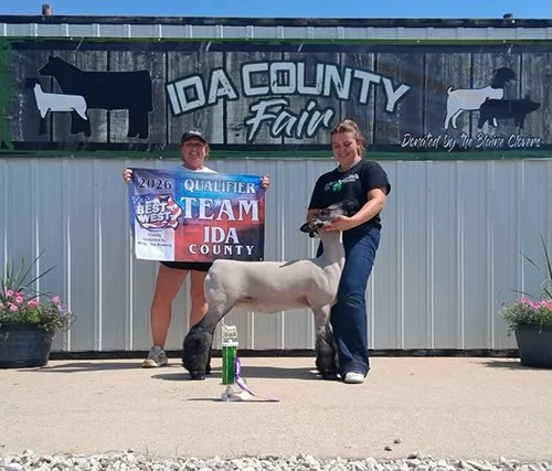  Carli Friedrichsen  
Grand Champion 
2026 Ida County Fair 
Bred by Still Club Lambs