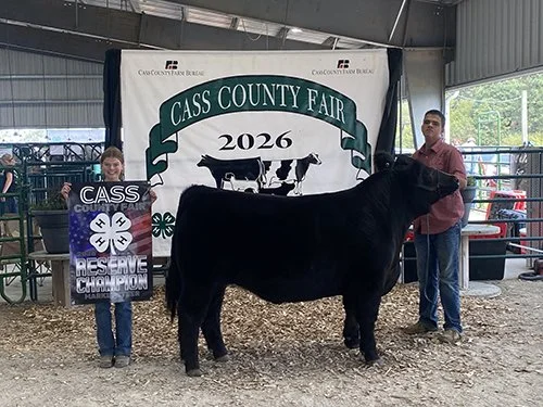  Jack Lambert  
Reserve Champion Steer 
2026 Cass County Fair 
Bred by Neumiester