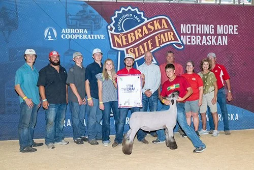  Tyson Schroer  
5th Overall 
2026 Nebraska State Fair 
Bred by W/L Livestock