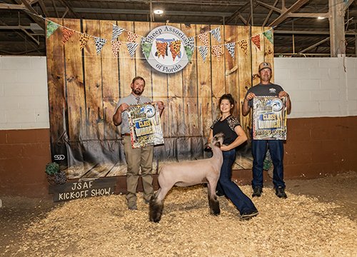  Lucy Partin  
Grand Champion Florida Born Market Lamb 
2026 Jr Sheep Association of Florida Kickoff Show 
Bred by Sacred Silence Farm
