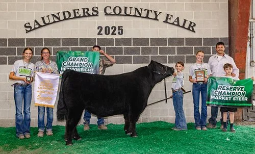  Claire Chromy  
Reserve Champion Supreme Market Animal 
2025 Saunders County Fair 