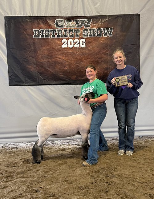  Khloe Toelle  
Champion Breeding Ewe & Champion Market Lamb 
2026 Garfield County Fair 
Bred by Renken Livestock