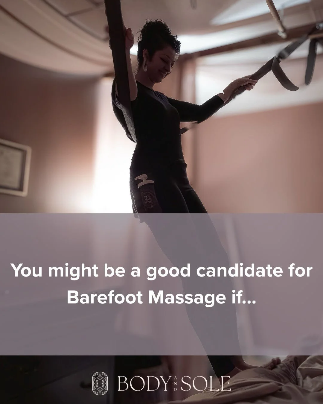 You may be a good candidate for Barefoot Massage if:

&bull; You always ask your massage therapist for deeper pressure and still leave wanting more.

&bull; You have a larger, more muscular, or athletic build and find traditional massage doesn&rsquo;