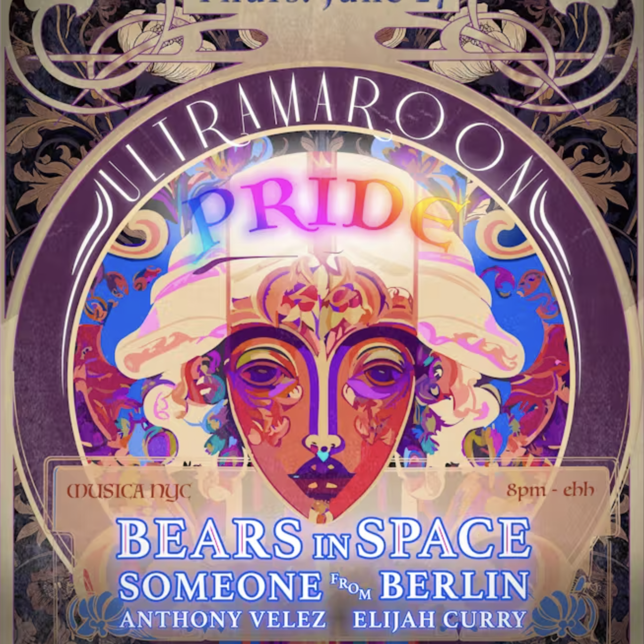 UltraMaroon Pride 2024 – Bears in Space.