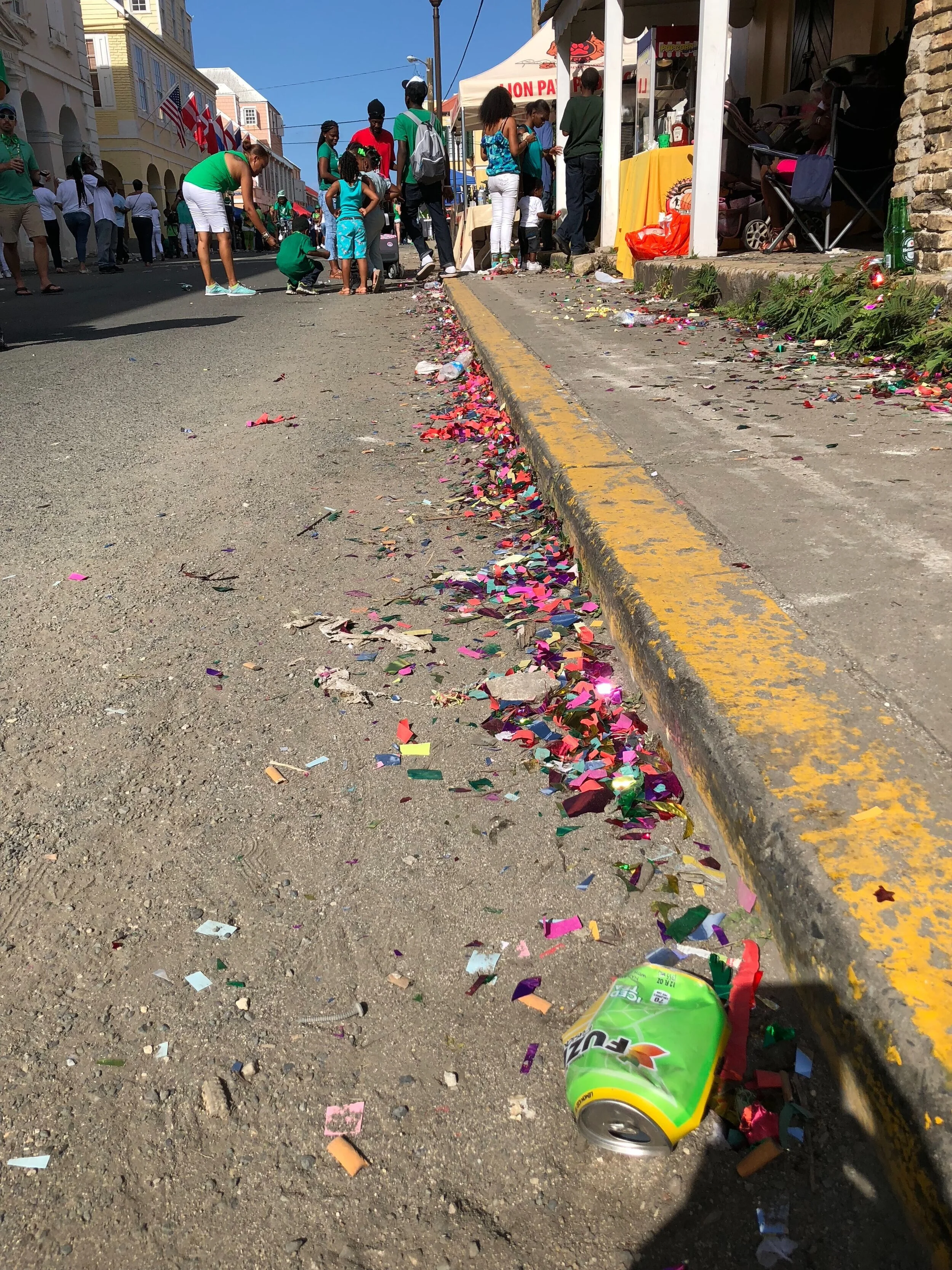 One more example of a debris source: Carnival parade on St. Thomas. Photo credit: Kristin Wilson Grimes