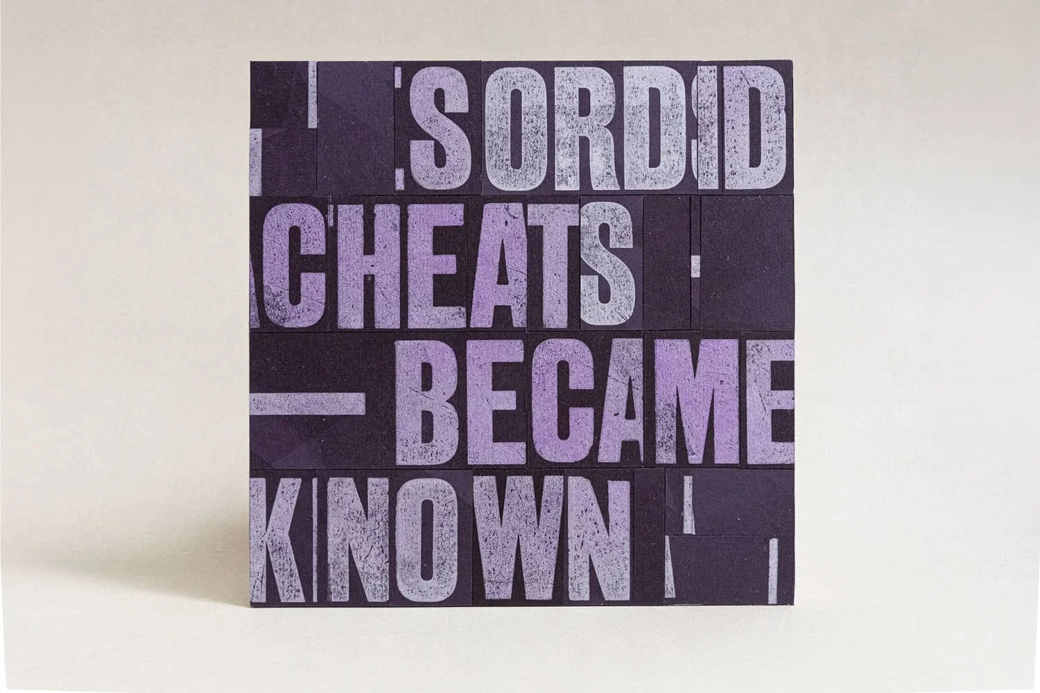 Secret 7 record cover for The Maccabees, letterpress printed at The Counter Press