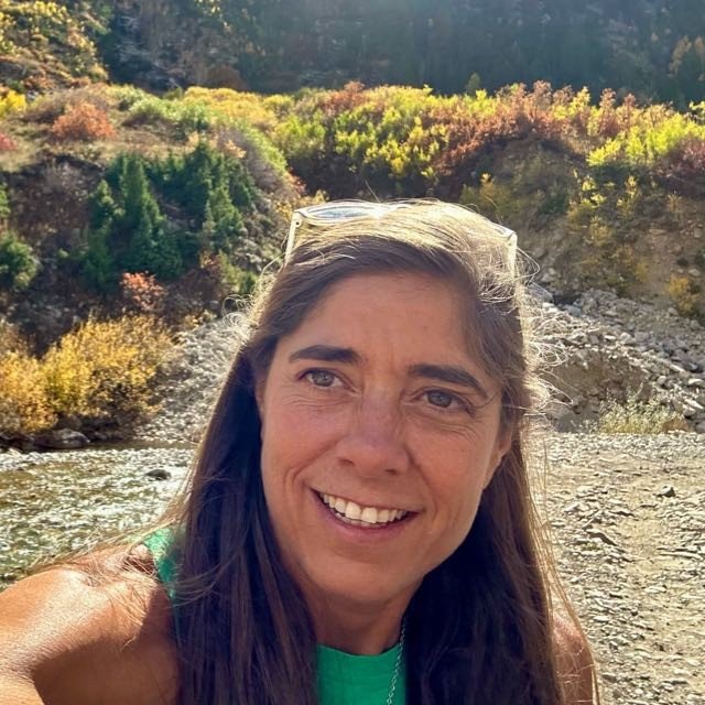 Carrie Stewart - Colorado Fire Alarm Technician - enjoying some time outside on the river