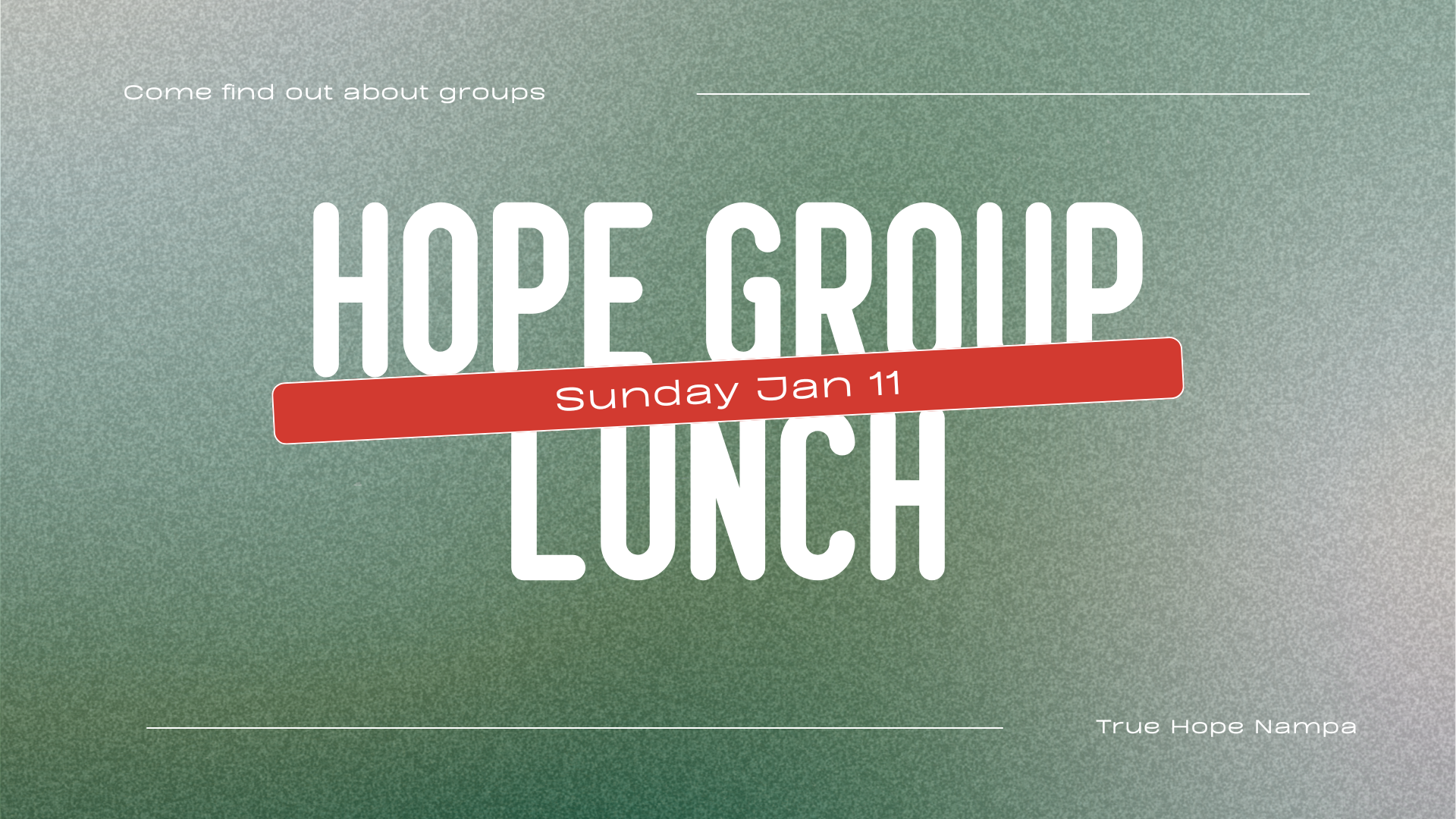 Hope Group Lunch