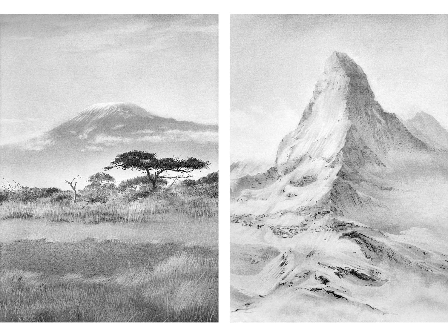 Kilimanjaro and the Matterhorn