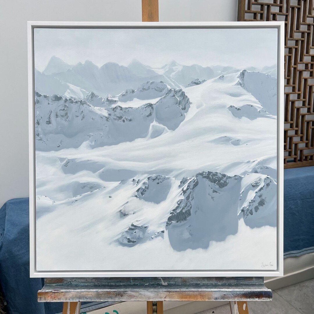 Verbier - framed and on its way to Switzerland, which feels like a very appropriate home for it 😊 Framing by @justgoodframes 
#oilpainting #verbier #alps #lovemountains 

#swissalps #montfort #verbier4vallees #verbierlife #verbiersummits #verbierlif