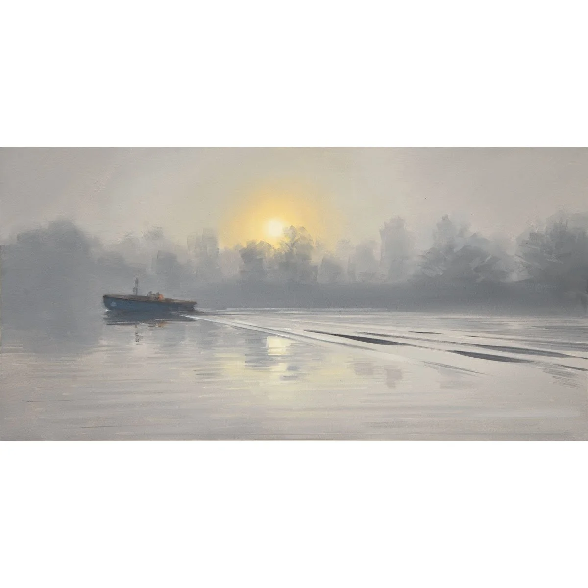 Misty morning, Thames path