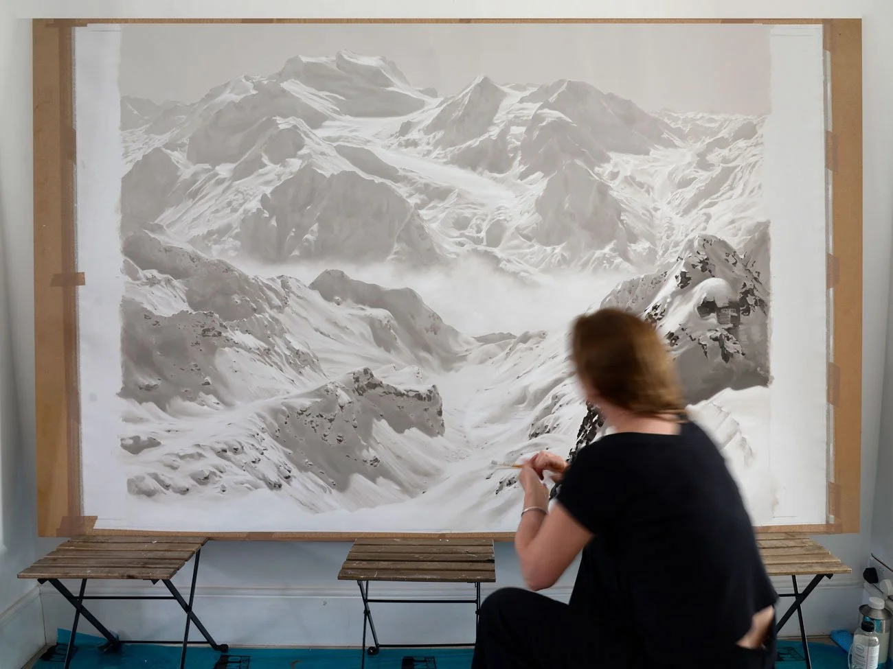 Grand Combin and Petit Combin, Verbier